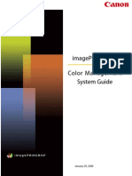 ImagePROGRAF Color Management Systems Guide