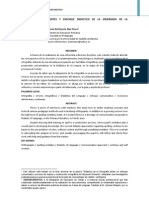 Enfoque Didactico en La Ensenanza de La Ortografia