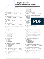 UKK Bahasa Inggris Kelas 1 SD