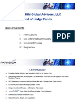 PARADIGM Global Advisors, LLC Fund of Hedge Funds