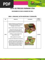 Catalogo de Productos Parnam