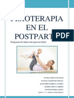 Fisioterapia en Mujeres Postparto