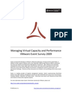 VMworld Survey On Capacity and Performance Management, March 2009