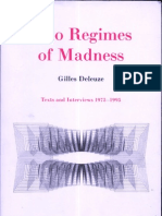 Gilles Deleuze Two Regimes of Madness 1975-1995