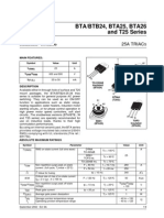 BTA/BTB24, BTA25, BTA26 and T25 Series: 25A Triac