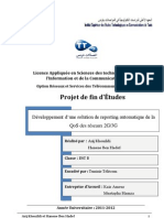 PFE Reporting Automatique de La QoS Des Réseaux 2G&3G Pour Tems Automatics