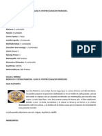 Clase III Modulo V Postres Ingredientes y Recetas