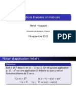 Applications Matrices