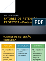 Fatores de Retenção Protética