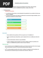 Propiedades Químicas de Las Proteínas