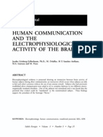 Human Communication and The Electrophysiological Activity of The Brain