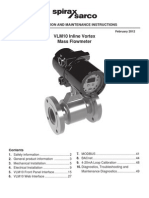 Manual Medidor de Flujo Vlm10 (Spirax Sarco) Ing