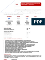 Mba Resume