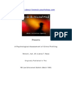 Psychological Assessment of Crime Profiling