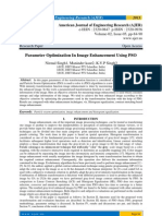 Parameter Optimization in Image Enhancement Using PSO