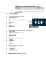 Diagnostico Historia Inicio Tercer Año Basico