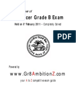 RBI Grade B Previous Paper