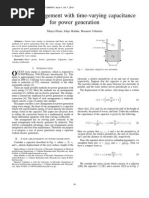 A New Arrangement With Time-Varying Capacitance For Power Generation