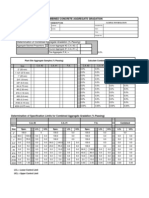 Determination of Combined Aggregate Gradation (% Passing)