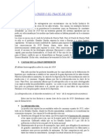 La Crisis o El Crack de 1929