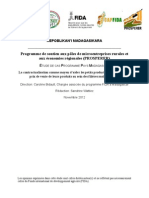 PROSPERER - ÉTUDE DE CAS PROGRAMME PAYS MADAGASCAR - La contractualisation comme moyen d’aider les petits producteurs à améliorer le prix de vente de leurs  produits au sein des filières maïs et manioc (source: CAPDIFA - Novembre 2012)