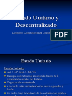 Estado Unitario y Descentralizado