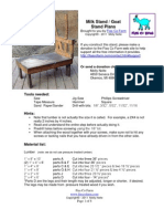 Goat Milking Stand Plans PDF