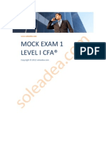 Soleadea Mock Exam 1 Level I CFA