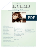 Miley Cyrus - The Climb Lyric PDF