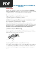 Segunda Ley de Newton en Diferentes Sistemas de Referencia