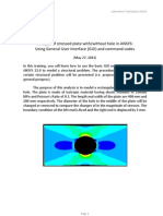 Plate With HOLE Stress Analysis