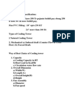 Cooling Tower Specification