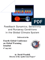 David Wasdell - Feedback Dynamics, Sensitivity and Runaway Conditions in The Global Climate System - July 2012