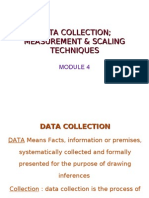 Data Collection-Measurement and Scaling Techniques