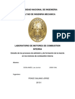 Proceso de Admisión y Formacion de Mezcla