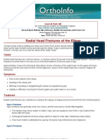 Radial Head Fractures of The Elbow-Orthoinfo - Aaos