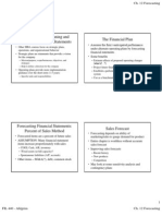 Ch. 12 Financial Planning and Forecasting Financial Statements The Financial Plan