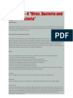 CHAPTER - 4 "Virus, Bacteria and Cyano Bacteria": Micro-Organisms