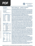 Mediobanca Securities Report - 17 Giugno 2013 - "Italy Seizing Up - Caution Required" - Di Antonio Guglielmi