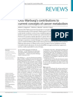 Otto Warburg's Contributions To Cancer Metabolism