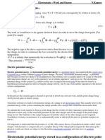 Electrostatic Work & Energy