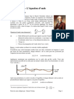 Equation de La Corde Vibrante