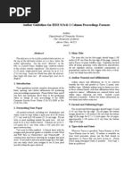 IEEE 2 Column Format