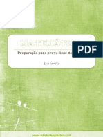 PREPARAÇÃO PARA PROVA FINAL DE MATEMÁTICA 2º Ciclo