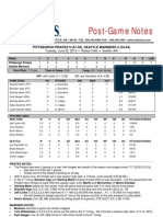 06.25.13 Post-Game Notes