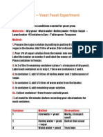 Yeast Feast Experiment