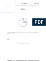 Radians, Trigonometry Revision Notes From A-Level Maths Tutor