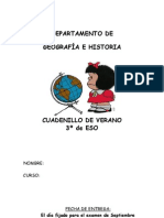 Cuadernillo Geografía Verano 3º