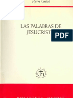 Grelot Pierre Las Palabras de Jesucristo