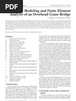 Solid Modeling and Finite Element Analysis of An Overhead Crane Bridge